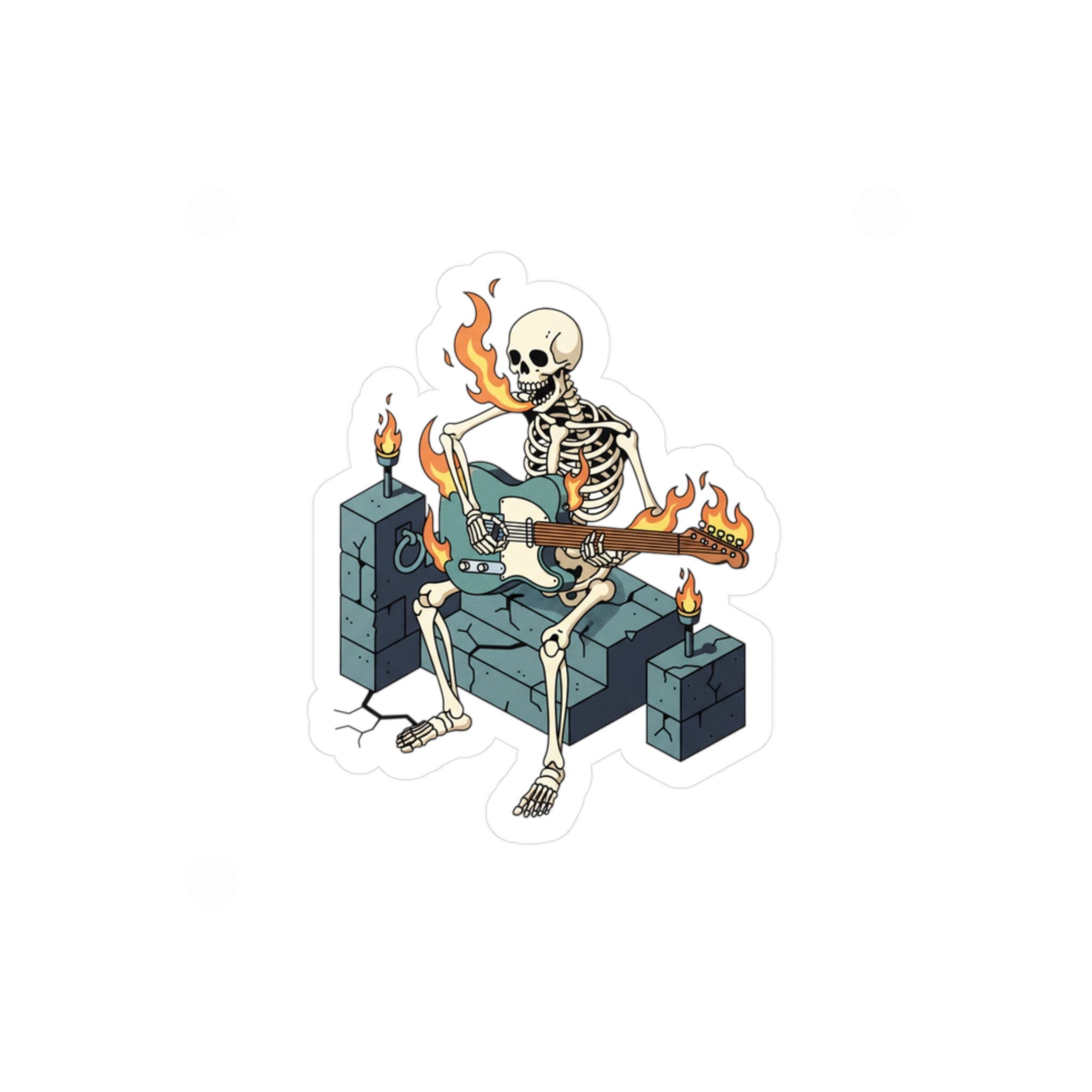 Skelecaster Kiss-Cut Vinyl Decal (10 Entries)