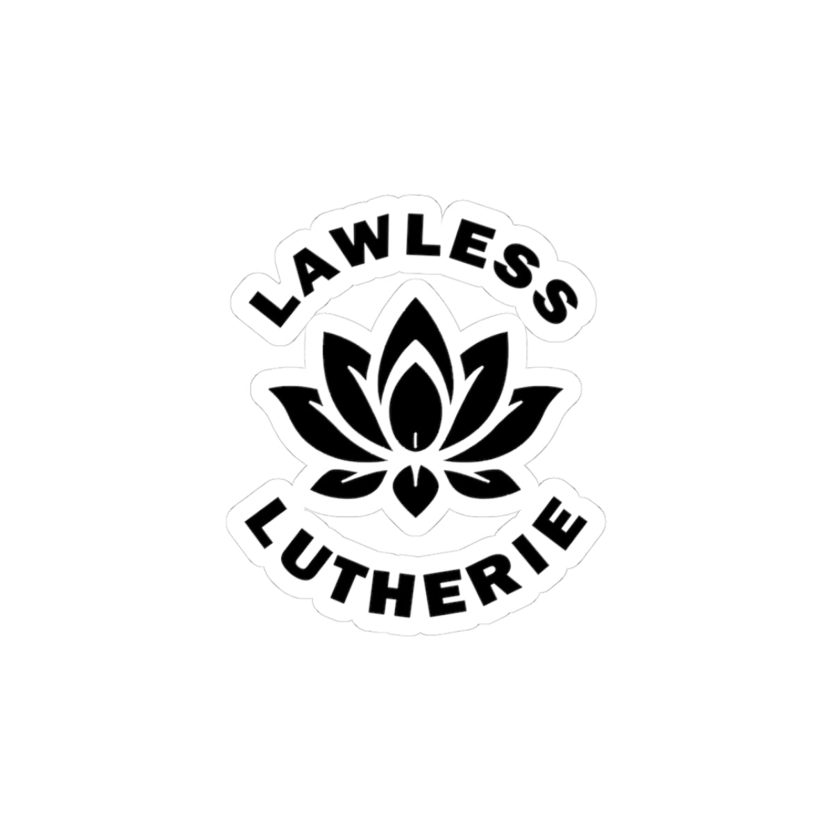 Lawless Lutherie Lotus Sticker (10 Entries)